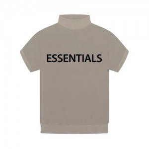 Camiseta Essentials Fear of God Inside Out Mock Neck Gray | 56GKPCEWB