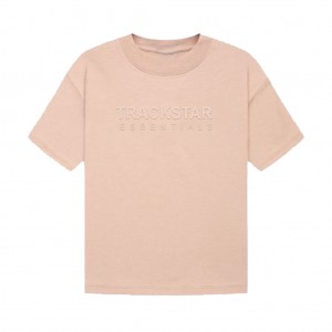 Camiseta Essentials Trackstar Brand Classic Tan | 64ZWGAFRV