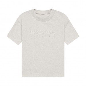 Camiseta Essentials Trackstar Gatti Gris Claro | 72BWFUOKI