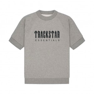 Camiseta Essentials Trackstar Grays Henley Gray | 94VHTIOUS