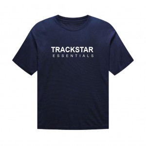 Camiseta Essentials Trackstar Lana Cashmere Azul Marino Azules | 17EMDYWBN