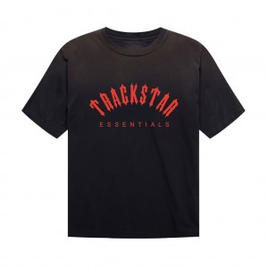 Camiseta Essentials Trackstar London logo design Classic Negras | 02LNEIKAO