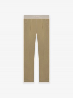 Pantalon Deportivo Essentials Relaxed Mujer Oak | 15KIETPRY