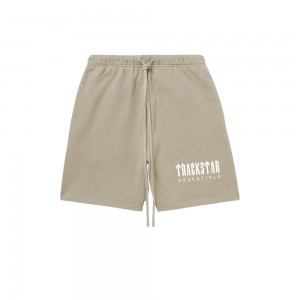 Short Essentials Trackstar Logo Printed Brown/White | 13JLONQMY