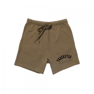 Short Essentials Trackstar London Comfortable Marrones Oscuro | 92HUZQMXF