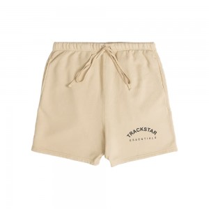 Short Essentials Trackstar London Printed Beige | 69OMPRJBI