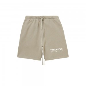 Short Essentials Trackstar Premium Brown/White | 21LRTIJEV