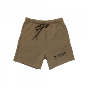 Short Essentials Trackstar Premium Marrones | 37YKOAZCL