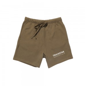 Short Essentials Trackstar Premium Marrones Oscuro | 93YVPCBXM