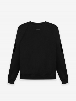 Sudadera Essentials Fear of God Crewneck Negras | 16ZNMDOIX