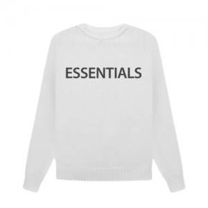 Sudadera Essentials Overlapped Blancas | 91UZLPCSB