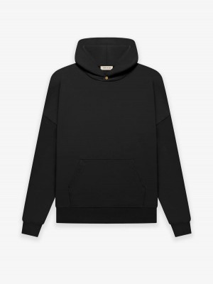 Sudadera con Capucha Essentials Eternal Fleece Negras | 94TBZKIUN