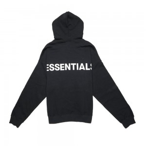 Sudadera con Capucha Essentials Fear of God 3M Logo Pullover Negras | 73JPMRGTF