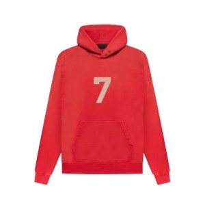 Sudadera con Capucha Essentials Fear of God 7 Rojas | 31EHQLGUK