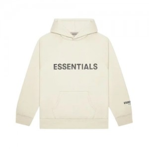 Sudadera con Capucha Essentials Fear of God Oversized Blancas | 37KCXGLNA