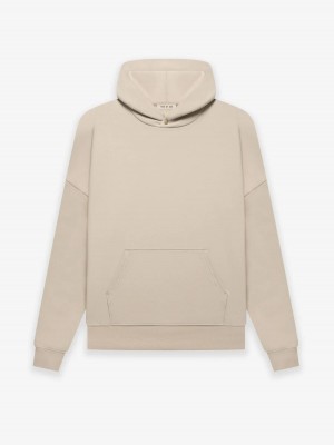 Sudadera con Capucha Essentials Fleece Beige | 39KDQIWFZ