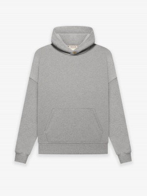 Sudadera con Capucha Essentials Fleece Warm Gris | 13WORMSIL