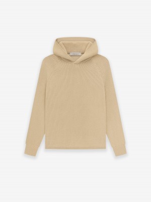 Sudadera con Capucha Essentials Knit Niños Beige | 58GRODXWL