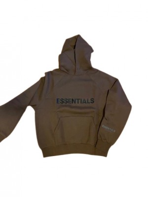 Sudadera con Capucha Essentials Marrones | 06QMGCZLR