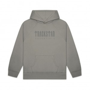 Sudadera con Capucha Essentials Trackstar Premium Gray | 25IEZUWVS