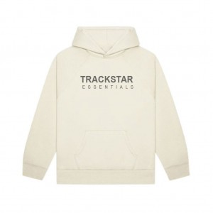 Sudadera con Capucha Essentials Trackstar Regular Fit Beige | 63XTZWQAJ