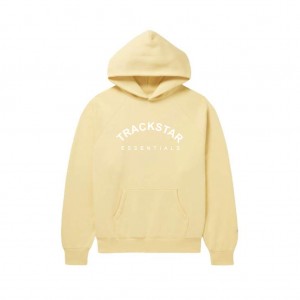 Sudadera con Capucha Essentials Trackstar London Amarillo | 56HRZBCPX