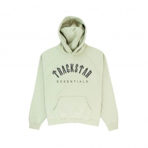 Sudadera con Capucha Essentials Trackstar London Premium Sage | 63EBZXTAK