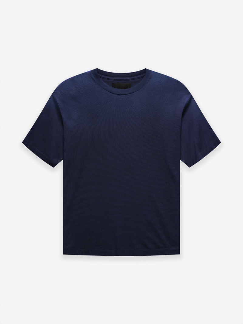 Camiseta Essentials Fear of God 7 Tee Azul Marino Azules | 60NEQDGCT