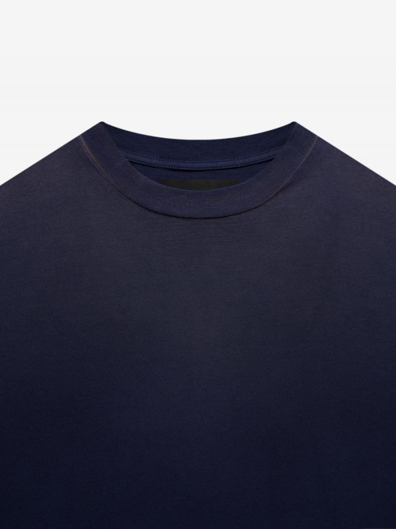 Camiseta Essentials Fear of God 7 Tee Azul Marino Azules | 60NEQDGCT