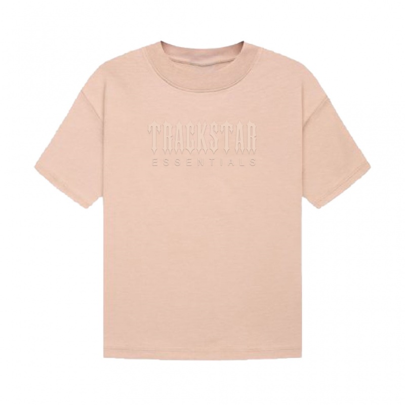 Camiseta Essentials Trackstar London Brand Classic Tan | 90NRKSFQT