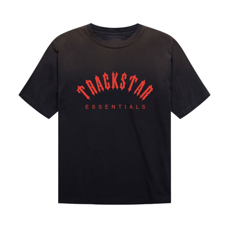 Camiseta Essentials Trackstar London logo design Classic Negras | 02LNEIKAO