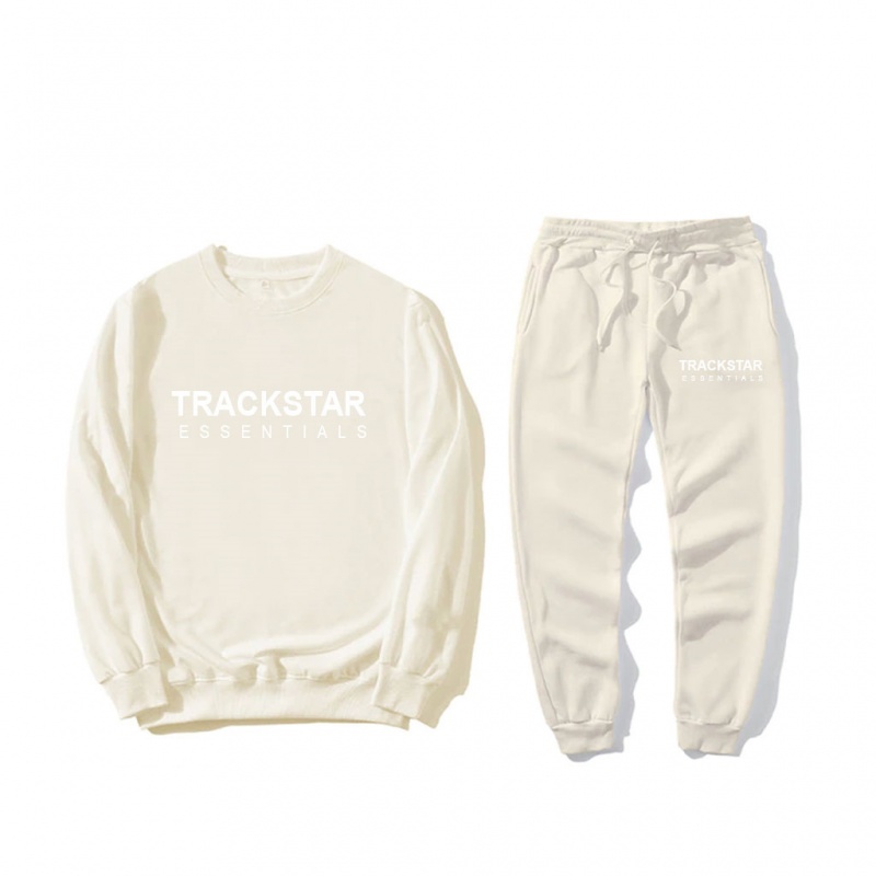 Chandals Essentials Trackstar Premium Relaxed Creme | 43GQXNUHY