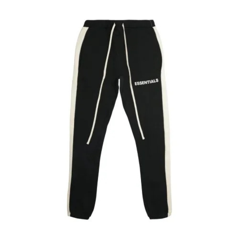 Pantalon Deportivo Essentials FOG Side Stripe Negras | 80EOQAMTY