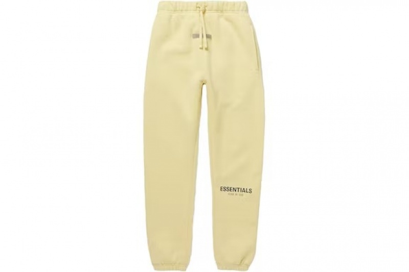 Pantalon Deportivo Essentials Fear of God Mr. Porter Creme | 57TUOSZPA