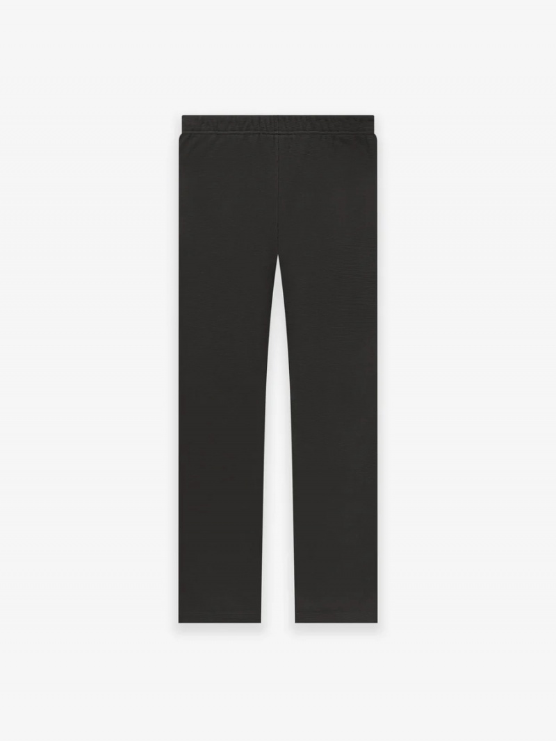 Pantalon Deportivo Essentials Waffle Relaxed Negras | 18HVZSJQY