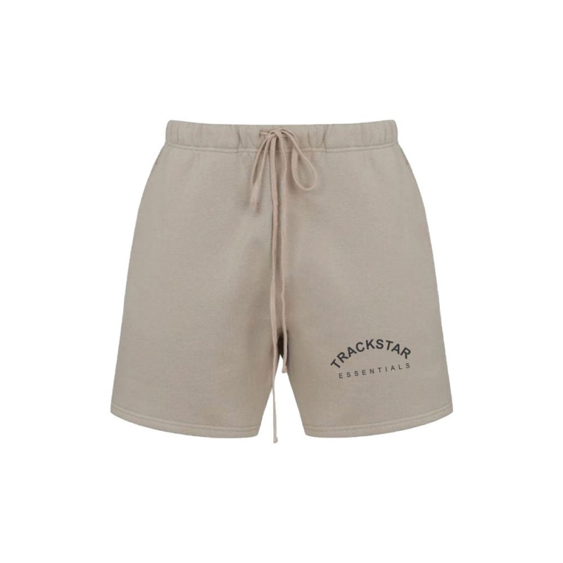 Short Essentials Trackstar Logo Lounge Marrones | 52FGIVOLC