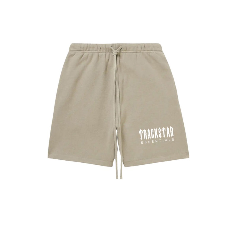 Short Essentials Trackstar Logo Printed Brown/White | 13JLONQMY