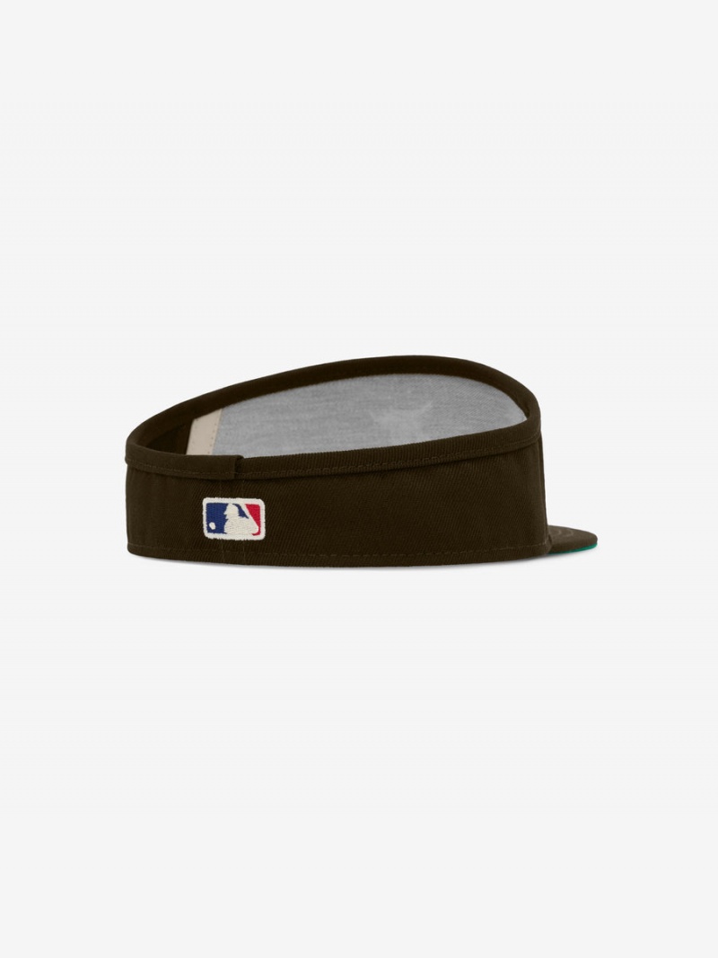 Sombrero Essentials Fitted Visor Marrones | 39XYFTPGD