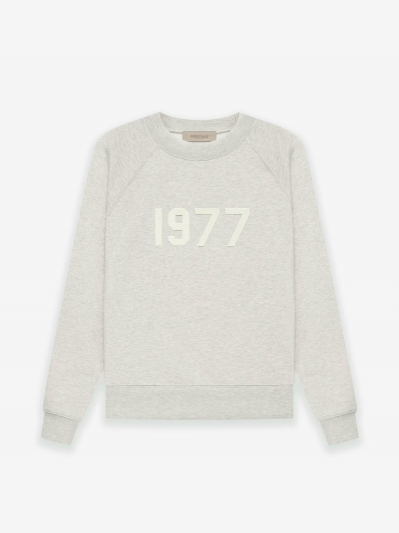 Sudadera Essentials Crewneck 1977 Gray | 67PXBLJRD