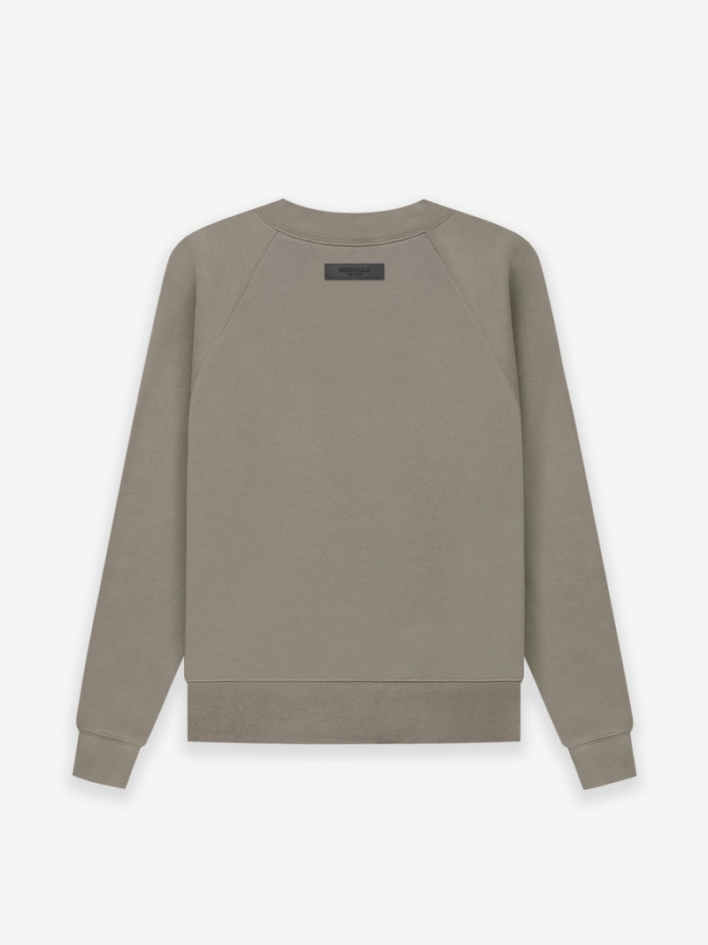 Sudadera Essentials Fear of God Crewneck Gray | 84ZSUPXNT