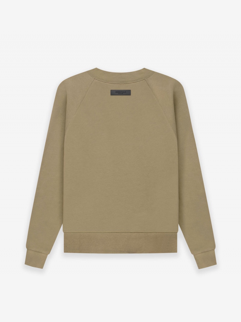 Sudadera Essentials Fear of God Crewneck Marrones | 43SJHZELY