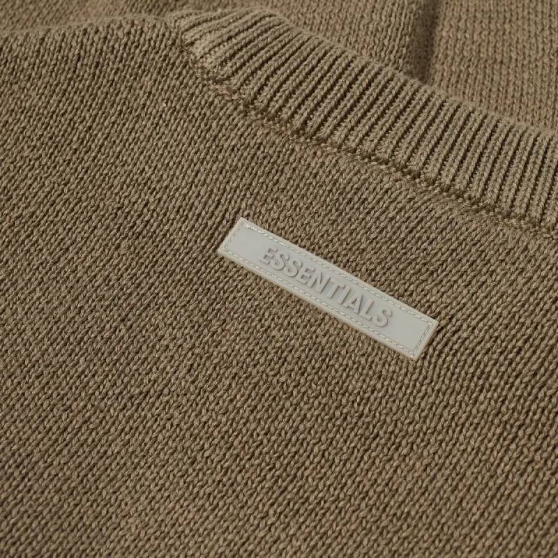 Sudadera Essentials Fear of God De Punto Harvest Marrones | 06SIWUYHT