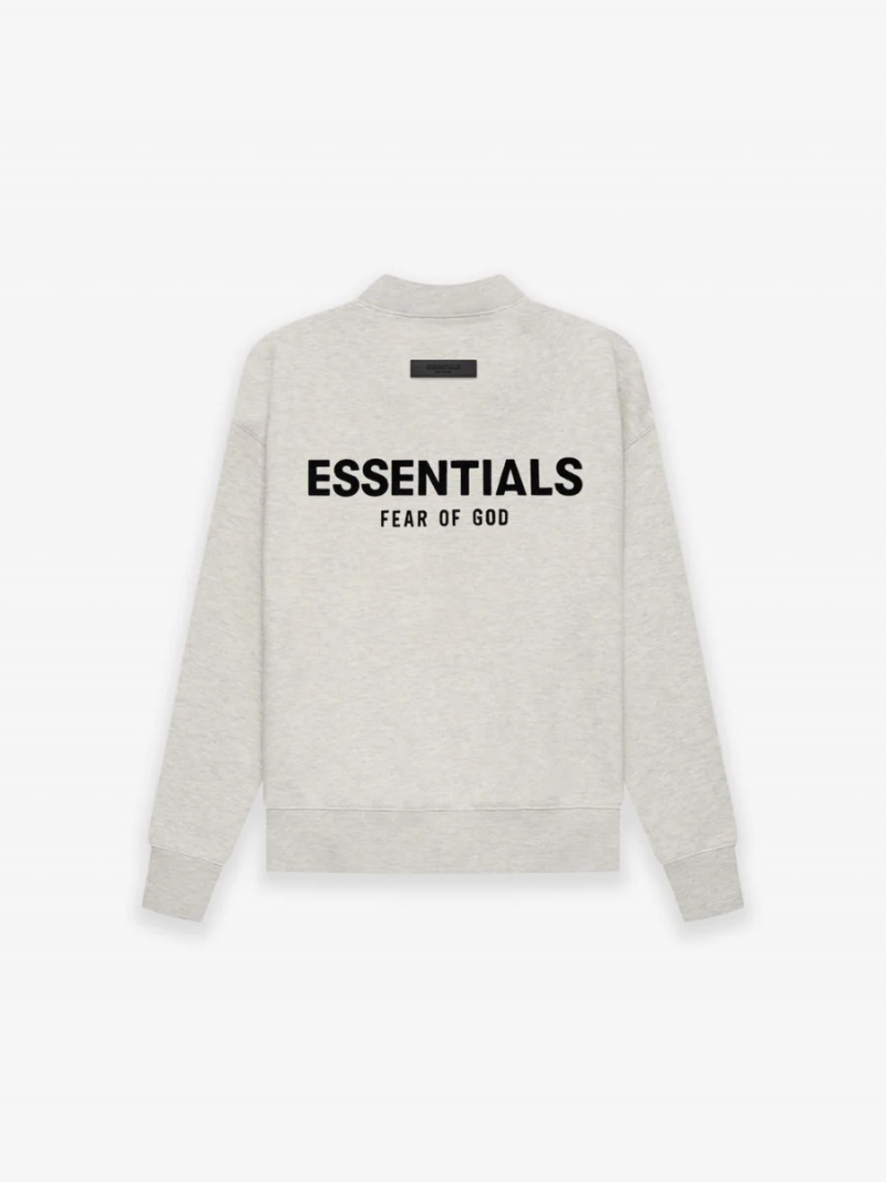 Sudadera Essentials Light Oatmeal Niños Crewneck | 32AIDCLGU