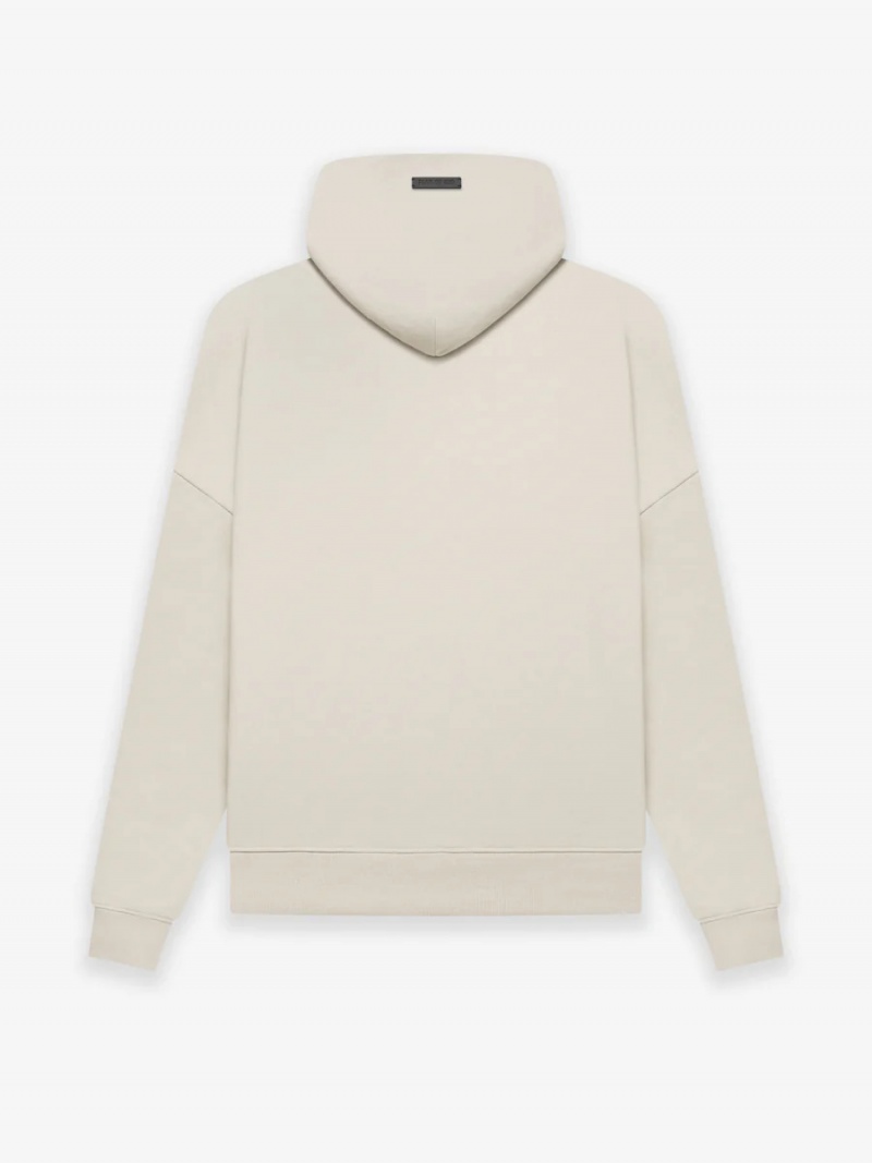 Sudadera con Capucha Essentials Fear Of God Fleece Zip Up Beige | 64DMEOAIL