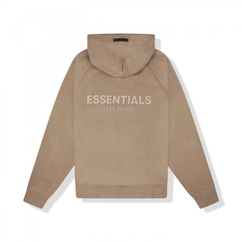 Sudadera con Capucha Essentials Fear of God Harvest Marrones | 91MTGENZH