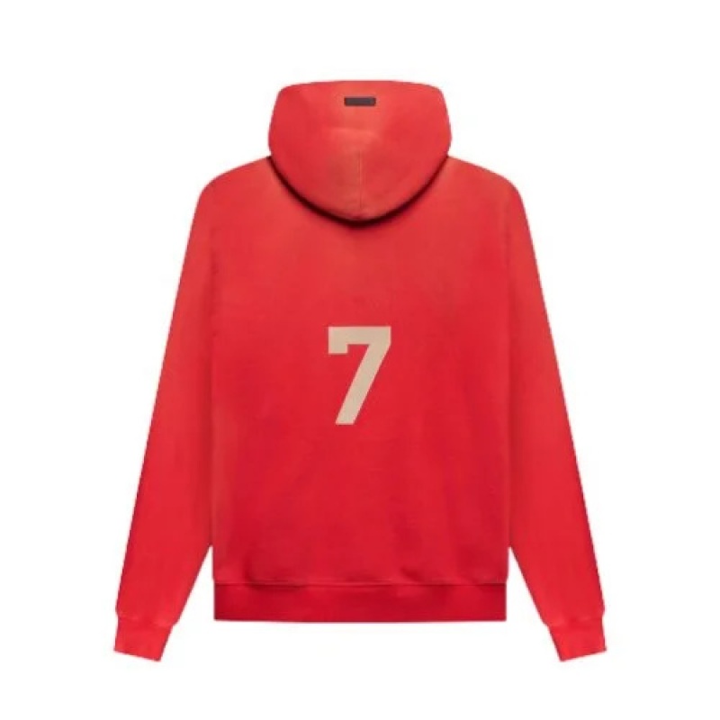 Sudadera con Capucha Essentials Fear of God 7 Rojas | 31EHQLGUK