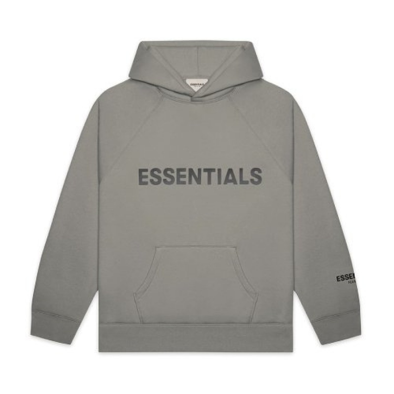 Sudadera con Capucha Essentials Fear of God Oversized Gray | 92JCZYNWH