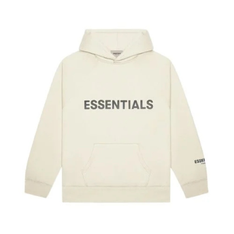 Sudadera con Capucha Essentials Fear of God Oversized Blancas | 37KCXGLNA