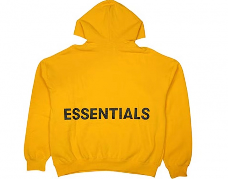 Sudadera con Capucha Essentials Fear of God Estampadas Pullover Amarillo | 54XEYKQJC