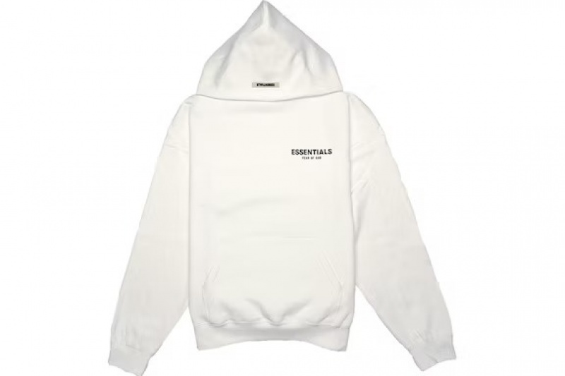 Sudadera con Capucha Essentials Fear of God Photo Pullover (FW19) Blancas | 30NIQKVYW